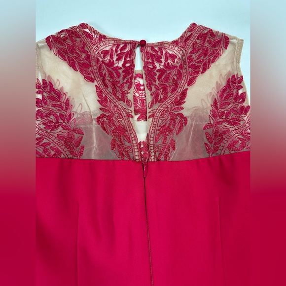 BCBGmaxazria Kinsley pink Turkish Rose asymmetrical mini dress. Size 6 - Picture 5 of 11